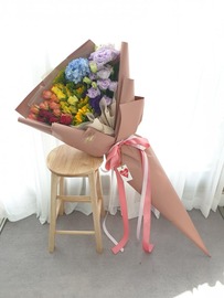 레인보우 로맨틱 대형꽃다발